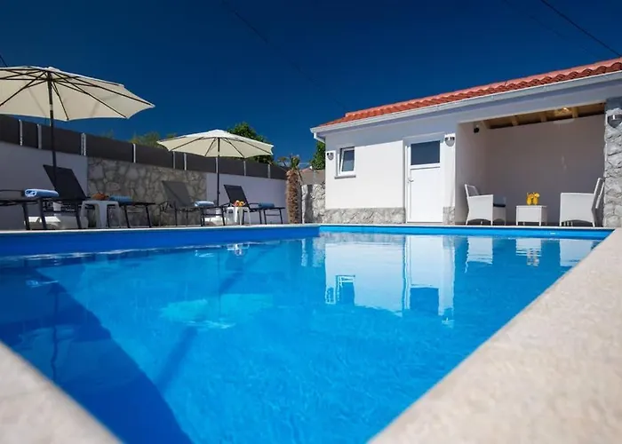 Villa Adria-holiday House With A Private Pool In Krk Kornić
